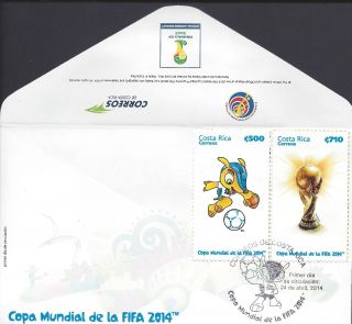 Costa Rica World Cup Fifa 2014,  Copa Mundial De La Fifa Fdc photo