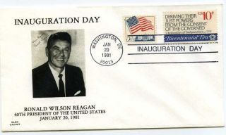 1981 Reagan Glen/1545,  Inauguration Washington Cover photo