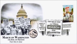 Sc 4804 March On Washington. . .  Black Heritage & Civil Rights Fdc photo