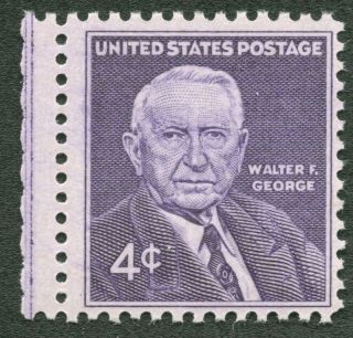 Us 1170 Never Hinged 4 Cent Walter F.  George photo