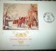 Fdc 1976 Christmas With Currier & Ives Cover Boston Ma Fleetwood FDCs (1951-Now) photo 2