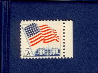 American Flag 5 Cent Stamp 1963 Issue photo