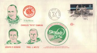 Skylab 2 Manned Mission Conrad,  Kerwin,  Weitz 1973 Ksc Fl Cachet By Space Voyage photo