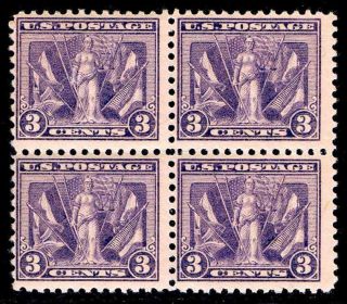 Us.  537 Wwi Victory Issue Of 1919 Block Of 4 - Mognh - Fine $32.  00 (esp 4883) photo