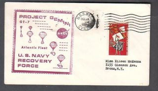 Prime Recovery Ship Cachet Cover Gemini 7 Uss Wasp photo