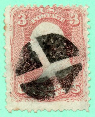 65 Early Us Stamp Fancy Cancel photo