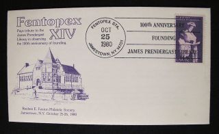 Fentopex Cached Cover Postmark Fentopex Sta Jamestown Ny Oct 25 1980 Us - 1832 photo