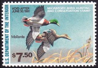 Rw47 1980 Duck Stamp Never Hinged Xf Grade 90 With Pse Cert photo