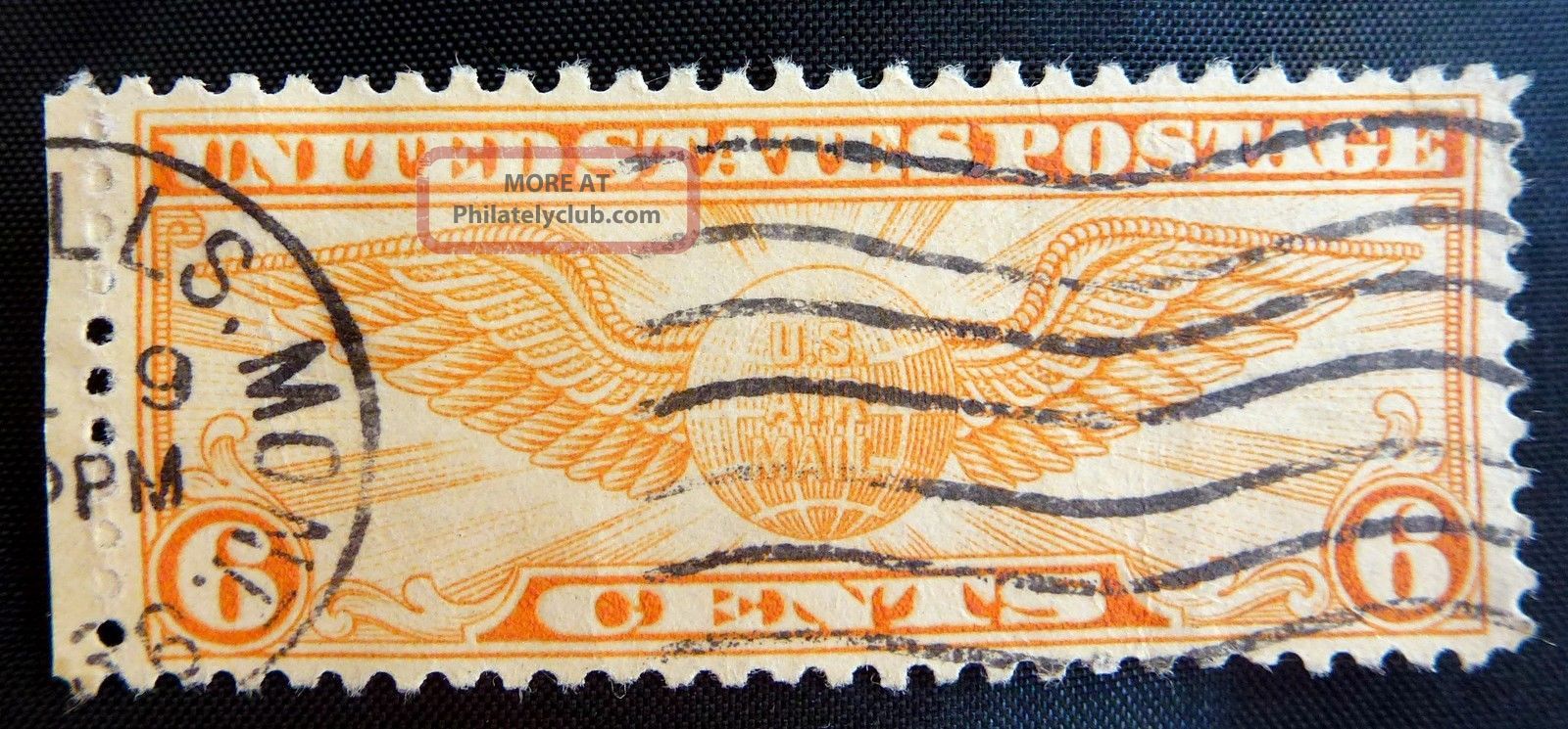 airmail 5 cent plane stamp value
