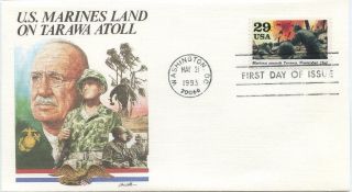1993 Fdc,  Marines Land On Tarawa Atoll photo