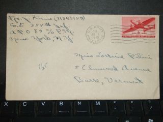 Apo 89 Rouen,  France Wwii 1945 Army Cover 354th Infantry photo