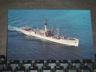 Usns Kingsport T - Ag 164 Naval Cover Post Card photo