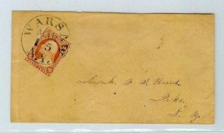 11 Bold Warsaw Ny Cds On Cover To Pike Ny 4 Margins Pl 4 photo