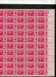 977 Sheet Of 50 3¢ Moina Michael.  Issued In 1948 United States photo 1