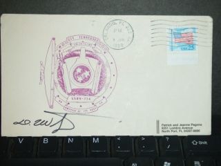Uss Tennessee Ssbn - 734 Naval Cover 1989 Signed Cachet Orlando,  Fl photo