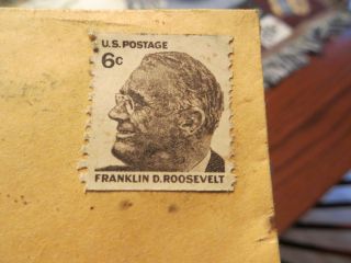 1968 Franklin D.  Roosevelt 6 Cent U.  S.  Postage Stamp photo