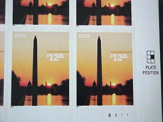 Scott 3473 Washington Monument Full Sheet P B1111 photo