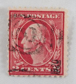Us Postage United States 463 1916 - 17 2 Two Cents Washington Carmine photo