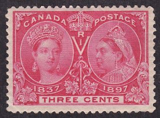 Canada Scott 53 Stamp - Hinged - Old Classic Queens photo