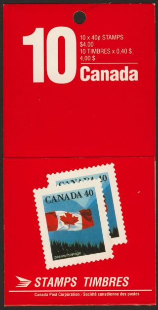 Canada 1169b Booklet Bk124 Flag Over Mountains photo