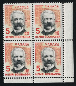 Canada 485 Br Block Henri Bourassa,  Le Devoir photo