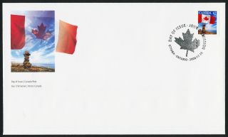 Canada 1700 Fdc Flag Over Inukshuk photo