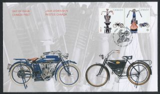 Canada 2647 - 8 Fdc Motorcycles photo