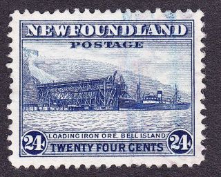 Newfoundland Kgvi 1941 Sg287 24c Blue; Perf 12.  5,  Fine photo