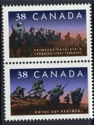 Canada Sg1335/6 1989 Canadian Regiments photo