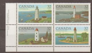 Canada Sg1128/31 1984 Lighthouses 1st Series photo