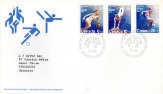 Canada 7 January 1976 Olympic Games First Day Cover Shs photo