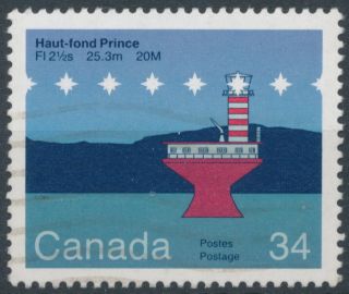 L57 Canada 1985 Sg1178 34c Haut - Fond Prince Lighthouse photo