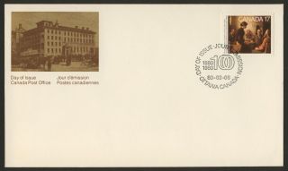 Canada 849 - 50 Fdc ' S Academy Of Arts,  Painting photo
