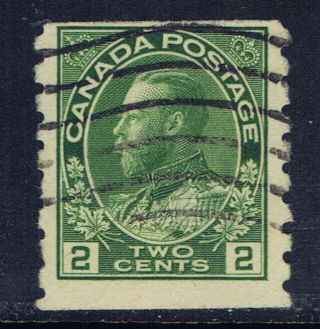 Canada 128 (4) 1922 2 Cent Green King George V Coil Perf 8 Vertically photo