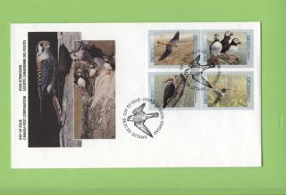 Canada 1996 Birds (1st Series).  Se Tenant Block First Day Cover photo