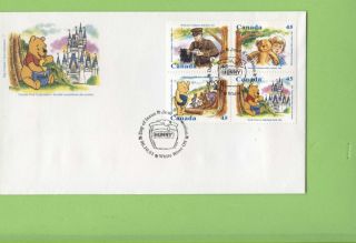 Canada 1996 Stamp Collecting Month.  Winnie The Pooh First Day Cover photo
