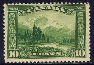 Canada 155 (1) 1928 10 Cent Mount Hurd,  B.  C.  Cv$70.  00 photo
