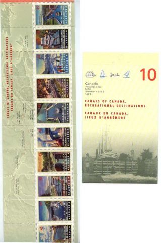 Canada - Usc Bk208b - 1998 Canals Booklet Complete X 4 photo