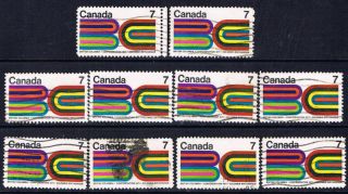 Canada 552 (9) 1971 7 Cent British Columbia Centennial Issue photo