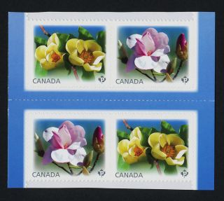 Canada 2624 - 5 Gutter Pairs Flowers,  Magnolias photo