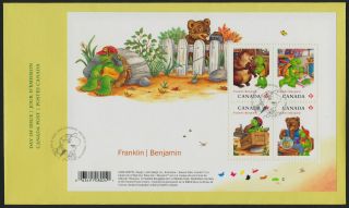 Canada 2541 Fdc Franklin The Turtle,  Animals,  Cartoons photo