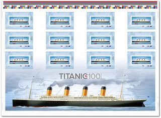 Canada Titanic 100th Anniversary Limited Edition Complete Uncut Press Sheet photo