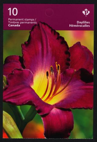 Canada 2530a Booklet Flowers,  Daylilies photo