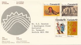 (28139) Canada Fdc Indians / Iroquois - 17 September 1973 photo