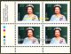 Canada 1990 Canadian Queen Elizabeth Face $1.  56 Banknote Stamp Corner Block Canada photo 1