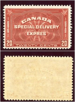 Canada 1930 Kgv Special Delivery 20c Brown - Red.  Sg S6.  Sc E4. photo