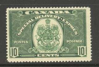 Canada E7,  1939 10c Special Delivery - Arms Of Canada,  Hinged photo