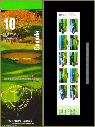 Canada 1995 Royal Canadian Golf Courses 1557b Face $4.  30 Stamp Booklet photo