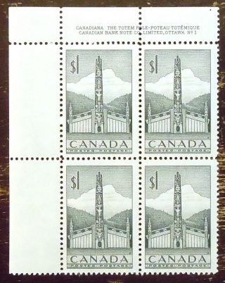 Canada Sc 321,  Plate Block Of 4 O.  G.  Vfnh Cv$50 (3 Photos) photo