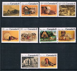Canada 1972 Canadian Indians Sg 721/30 photo
